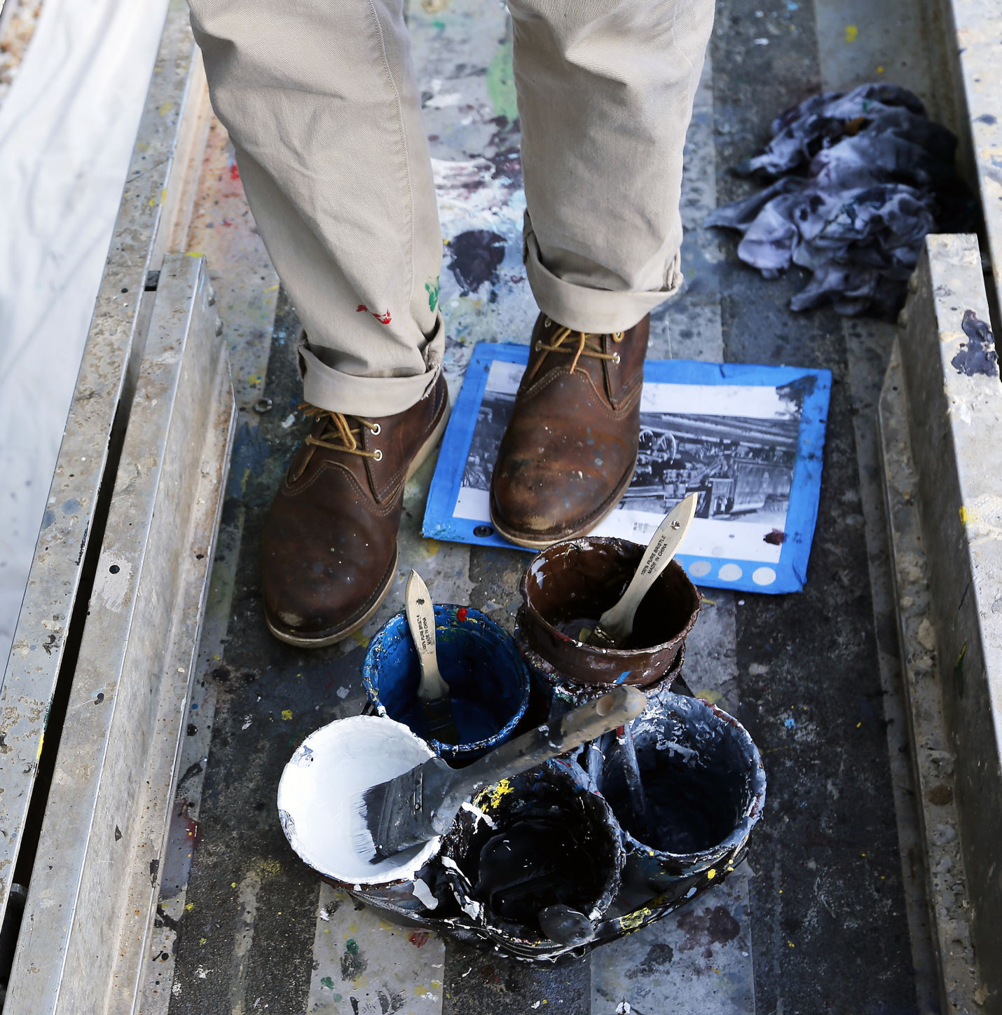 Sprawling train mural honors engineer who left mark on Ashland