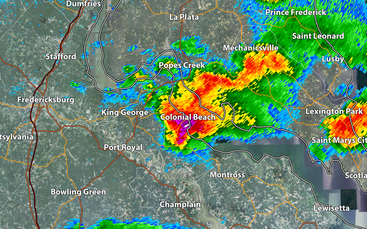 Colonial Beach Storm Didn T Spawn A Tornado But Intense