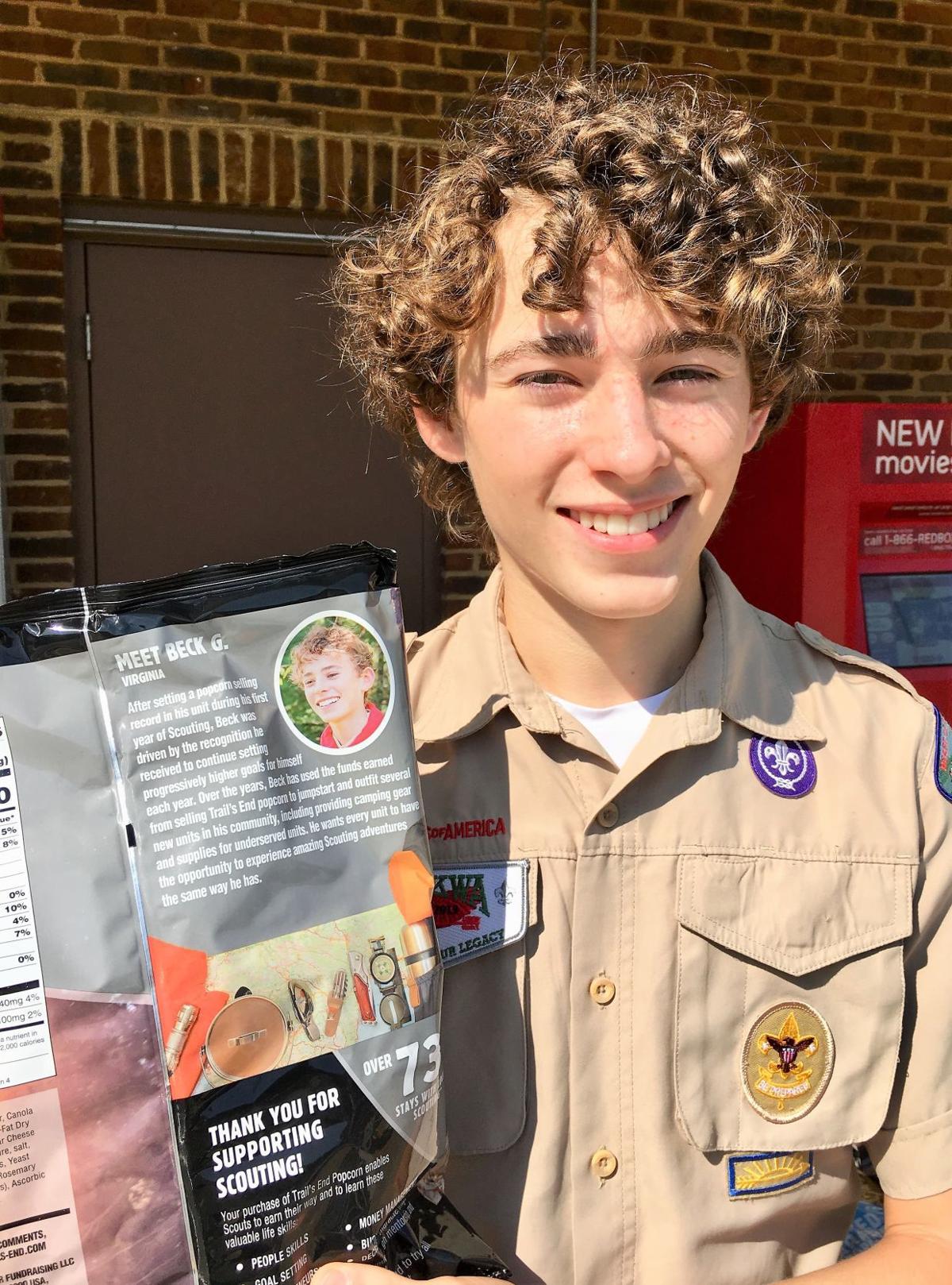 Goochland teen was nation's top Boy Scouts popcorn seller last year