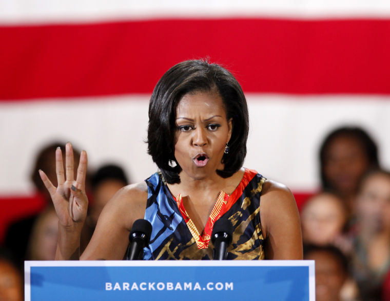 Michelle Obama fires up president's supporters in Richmond