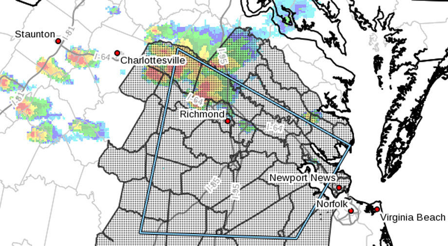 Tens of thousands without power in Richmond area after Tuesday evening