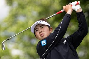 Miyu Yamashita competes in the Meijer LPGA Classic on Thursday, June 18, at Blythefield Country Club in Belmont.