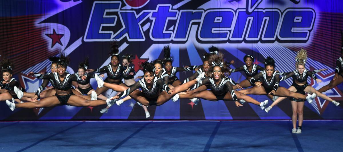 Cheerleeders in town for the Mid Atlantic Open Championship Richmond