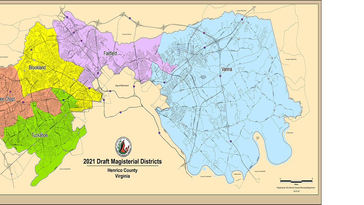 Map Of Henrico County Va Henrico County Presents New District Boundary Lines For The Next Decade |  Govt. And Politics | Richmond.com