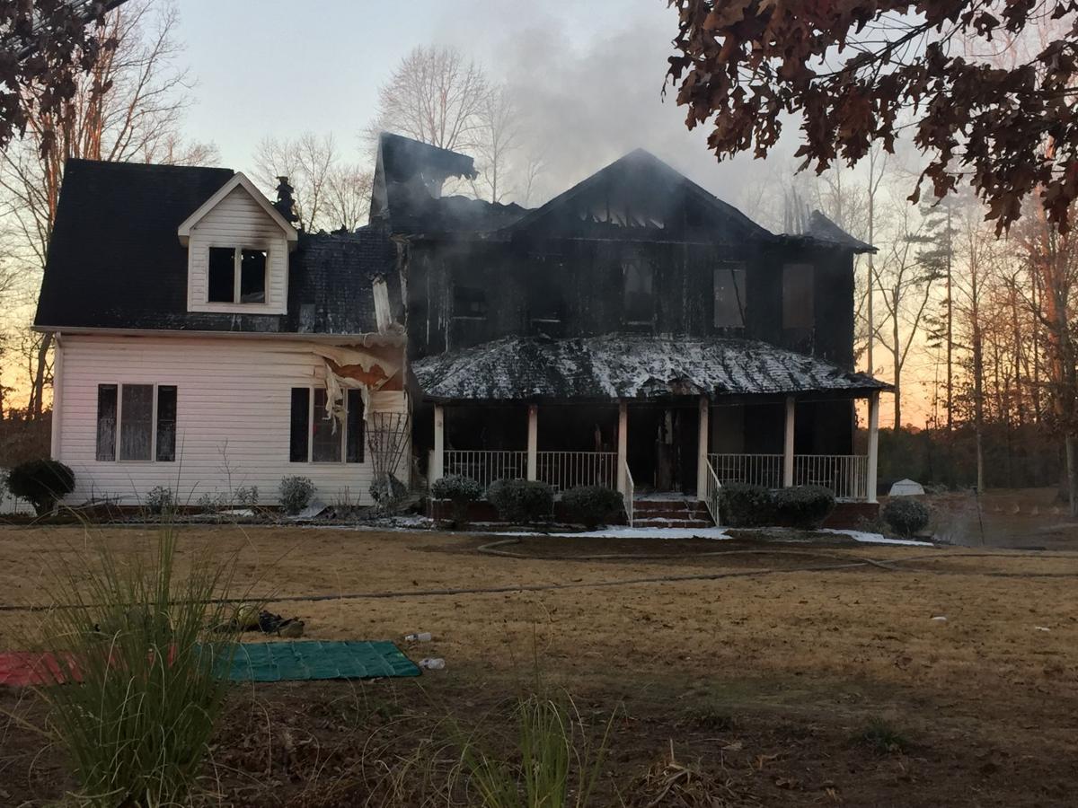 Four displaced by house fire in Prince Central Virginia