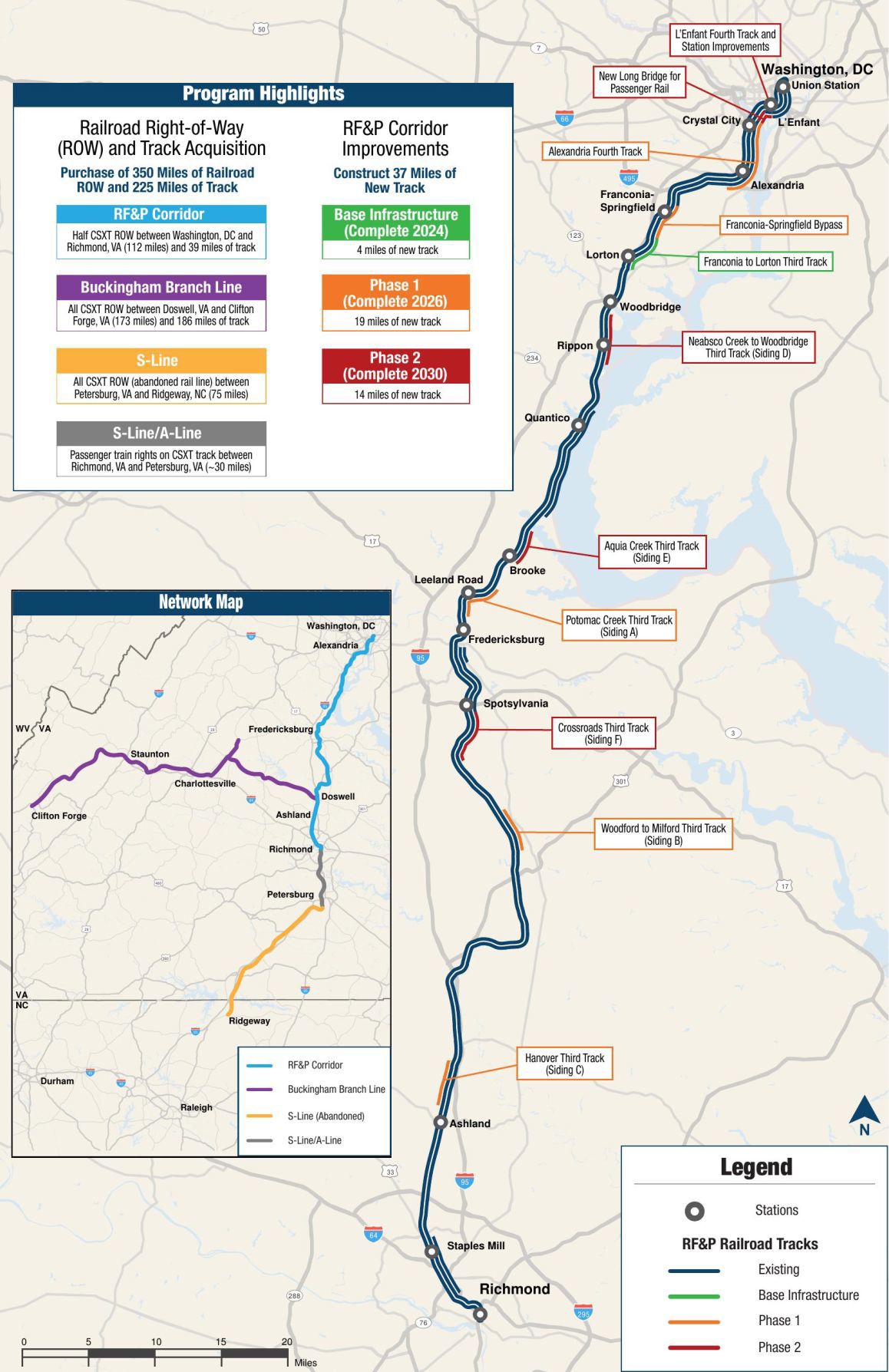 Map of Virginia Rail Project   richmond.com