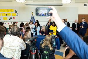 Photos: Spanberger signs employee childcare assistance bill