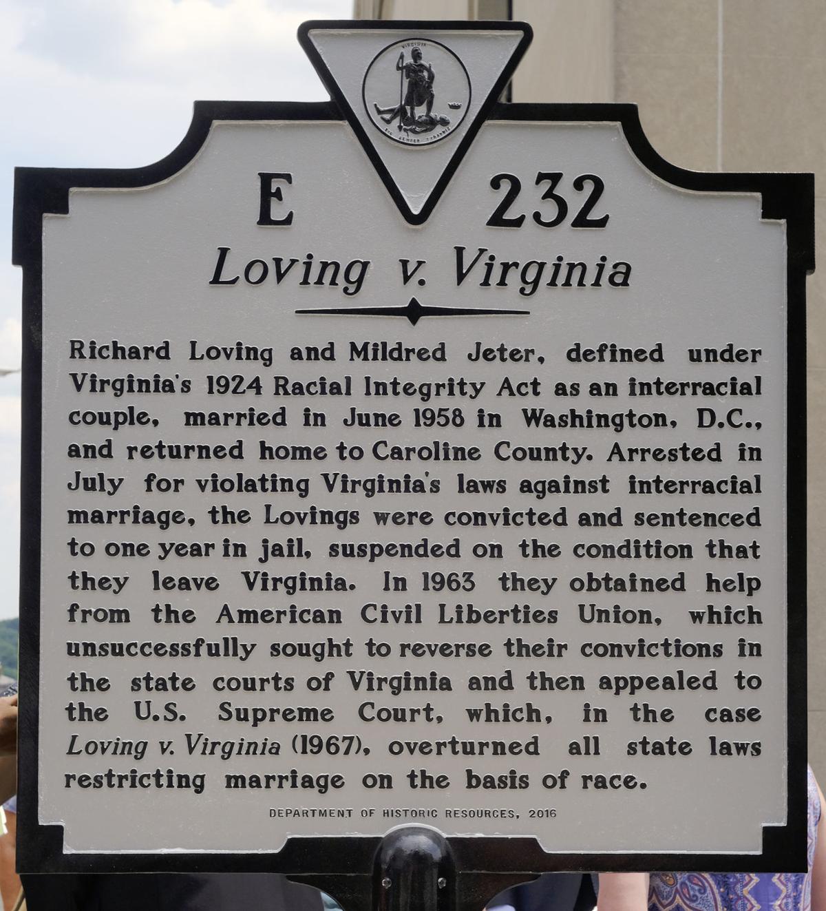 Historical Marker Commemorating The Lovings To Be Dedicated In Caroline