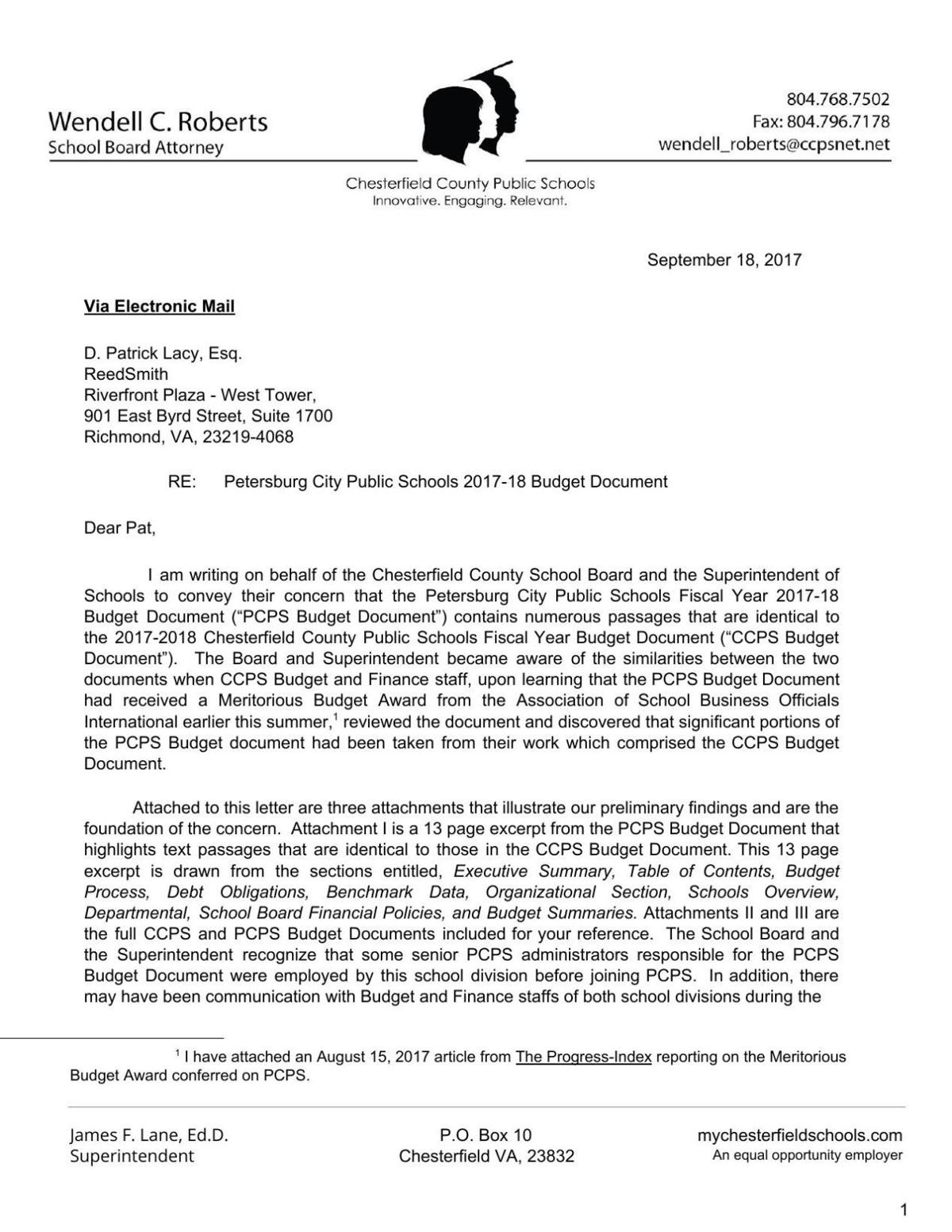 letter from ccps to petersburg attorney richmond com letter from attorney