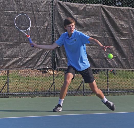 Region 4B boys tennis semifinal: Ethan Belote