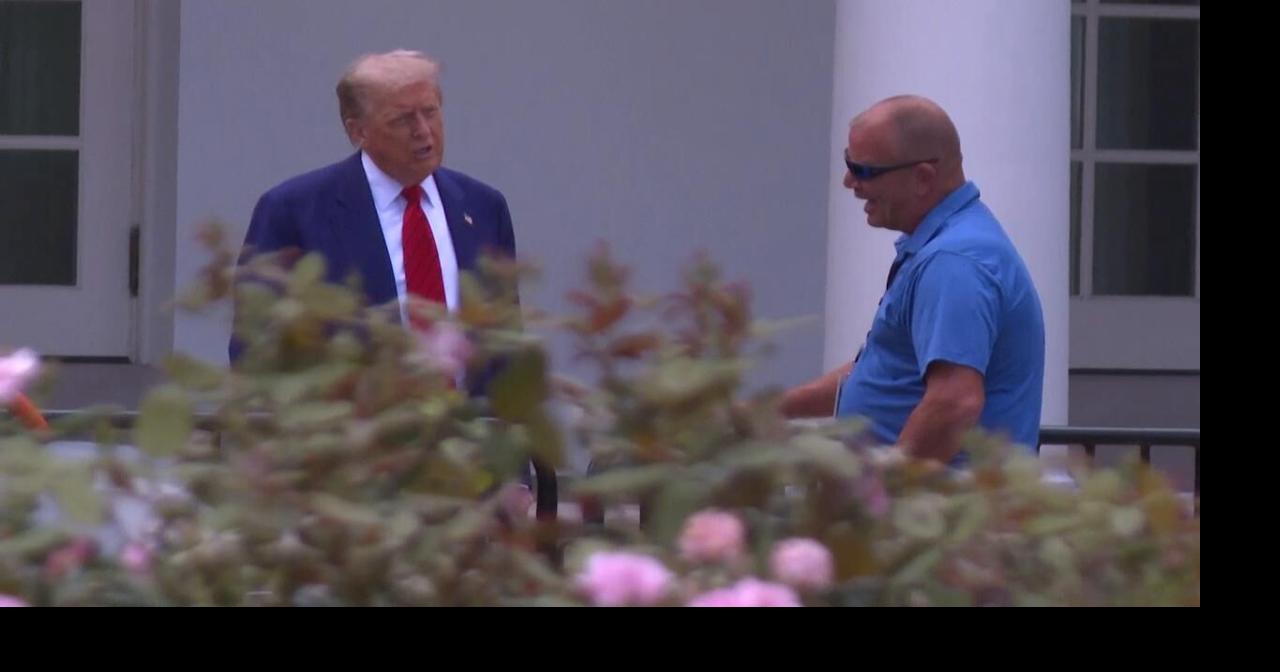 US: Trump checks on rose garden work at White House, before heading to New Jersey