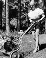 ladies and lawnmowers