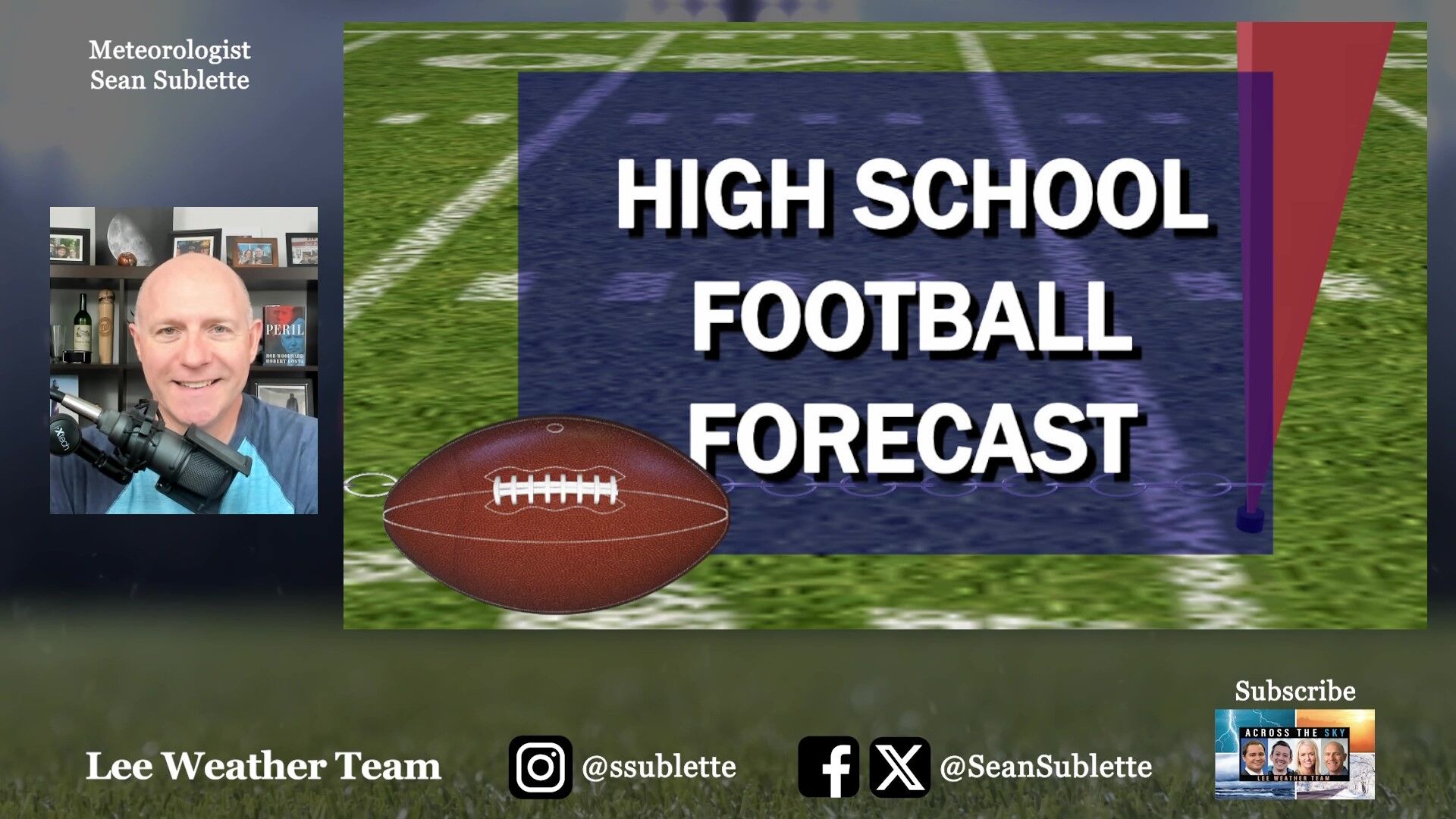 Friday night high school football forecast