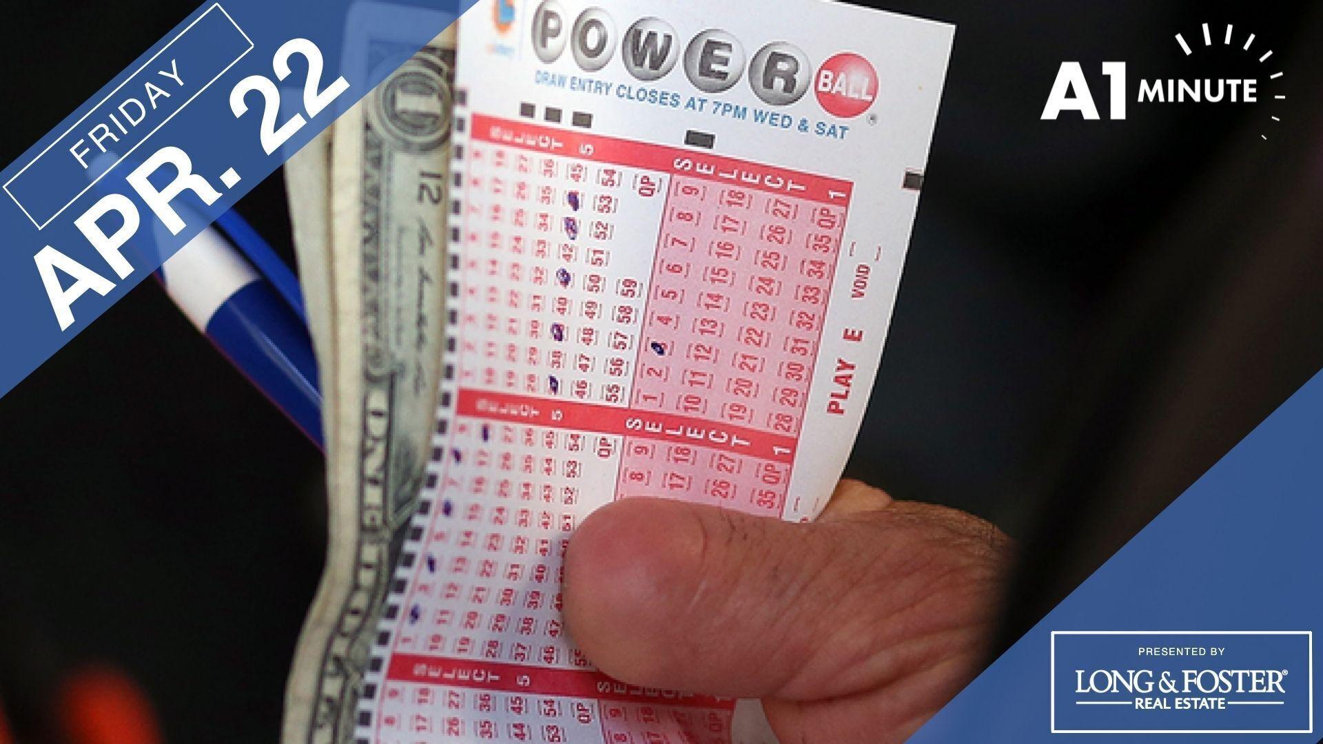 April 22, 2022 – A $50,000 winning Powerball ticket purchased ...