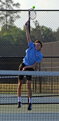 Region 4B boys tennis semifinal: Ethan Belote