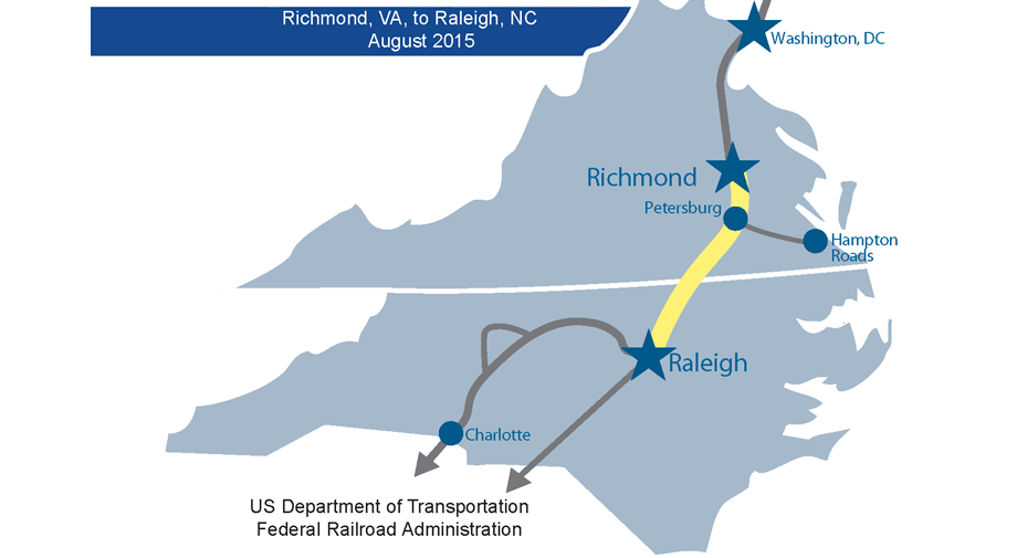 RichmondtoRaleigh highspeed rail plan approved Virginia