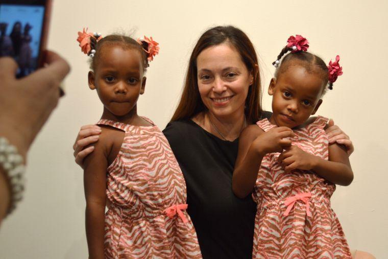 Dr. Jennifer Rhoded and twins Maria and Teresa Tapia