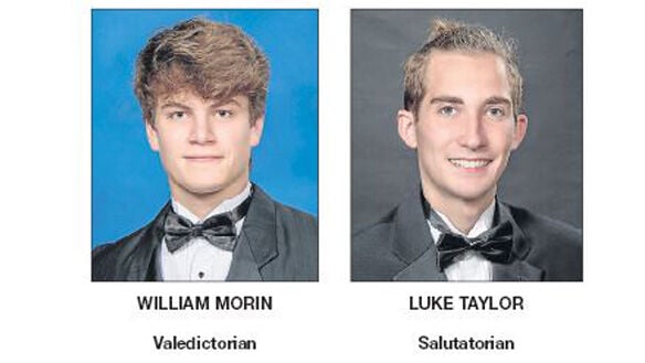 Morin and Taylor lead PHHS as valedictorian and salutatorian