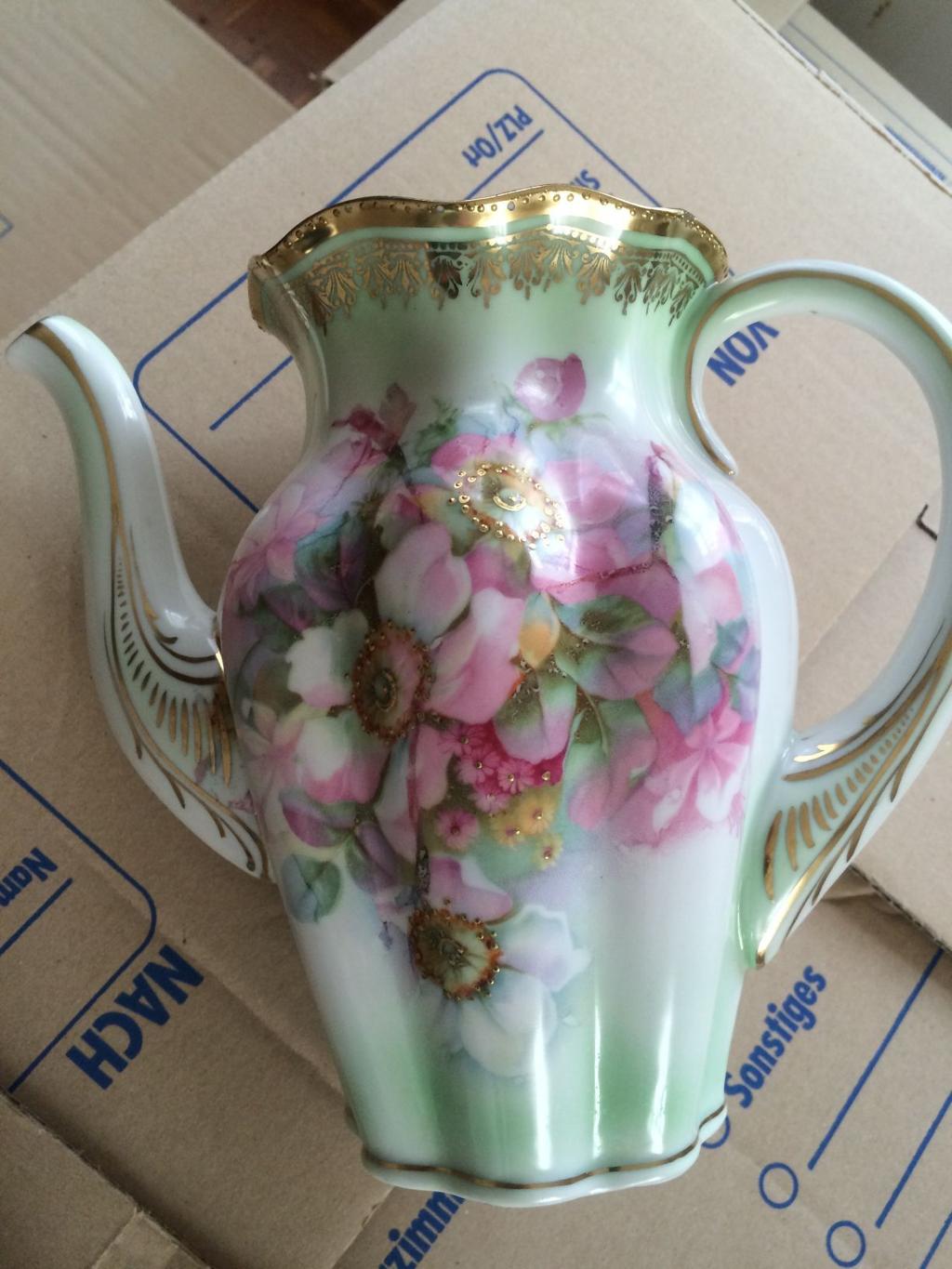 What S It Worth Nunez Painting German Porcelain Coffeepot