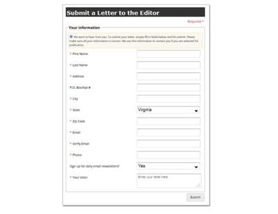 Submit a Letter to the Editor | RTD 101 | 0