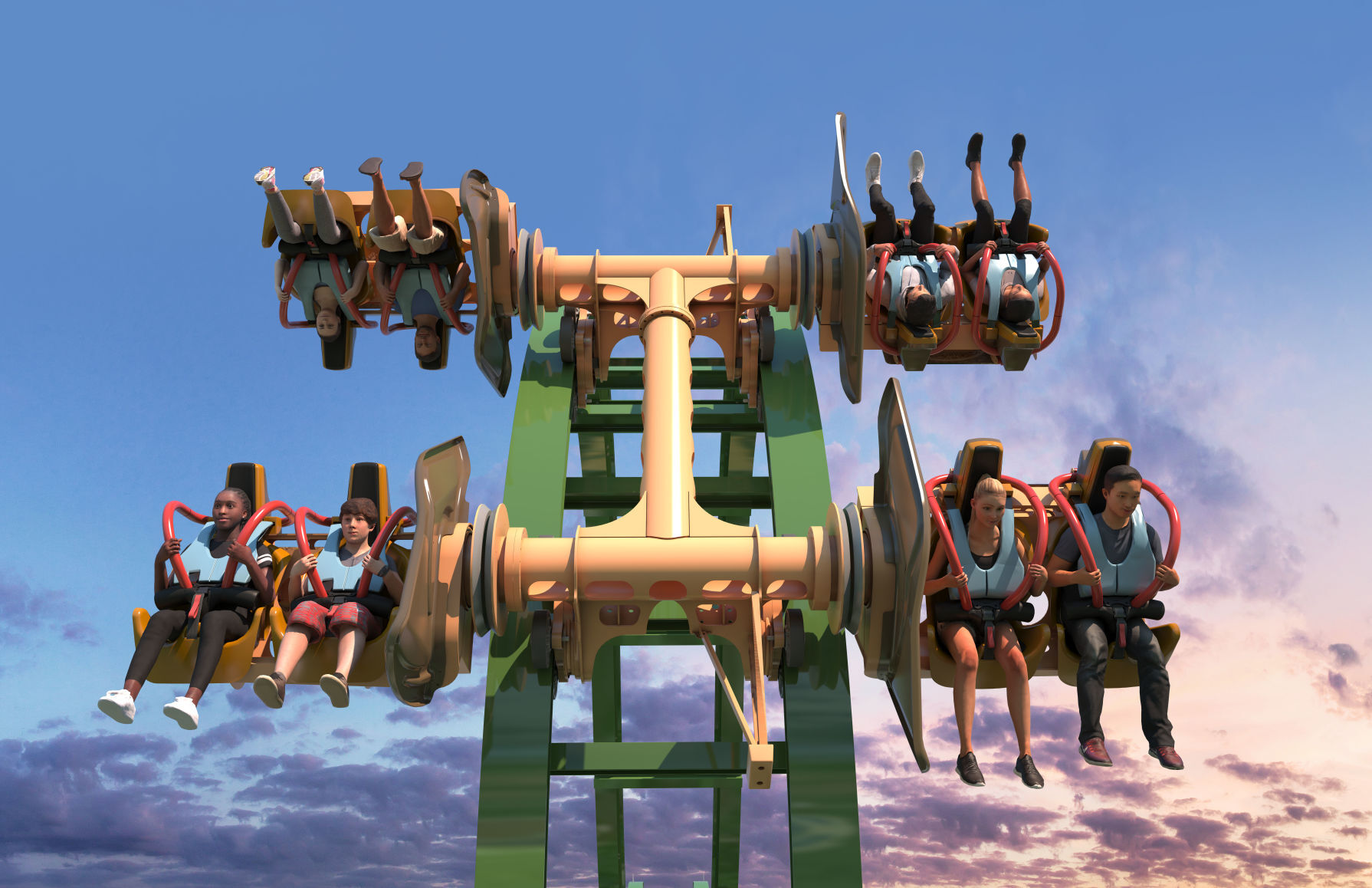 New spin roller coaster that s 112 feet tall coming to Kings