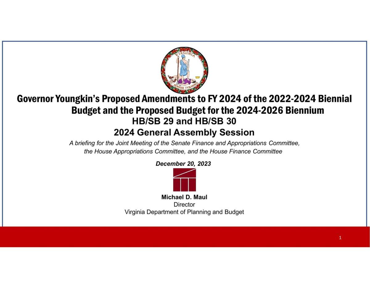 Youngkin seeks lower taxes, higher sales tax