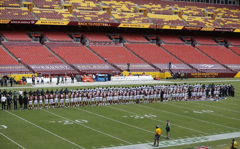 A view from some of the empty seats at M&T Bank Stadium