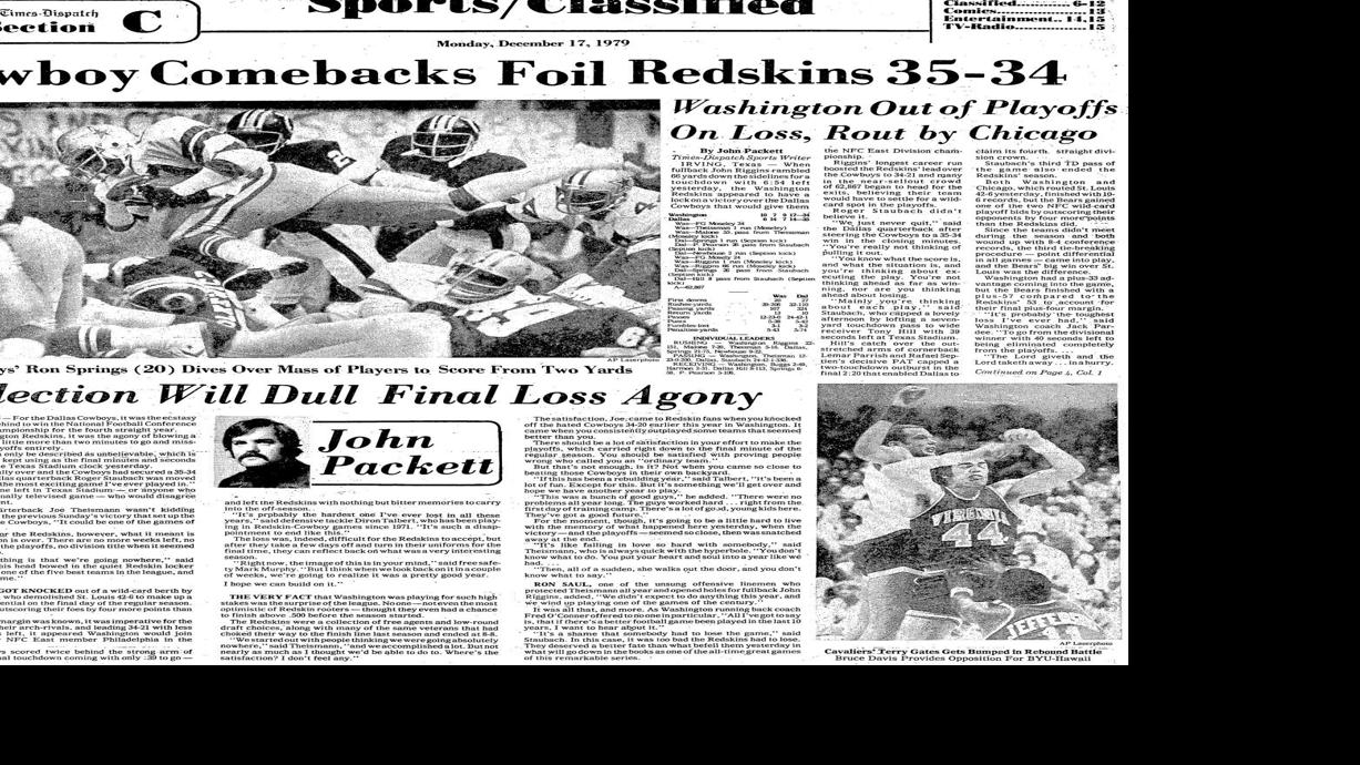 Redskins Vs Cowboys Arrogant Cowboys Bombastic Redskins Make The Perfect Nfl Pairing And Always Have Plus Richmond Com