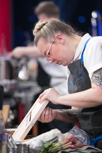 Chef Brittanny Anderson on Iron Chef America