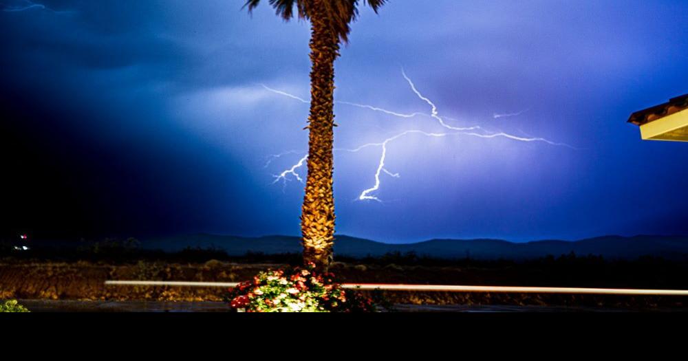 Lightning fills the night skies over weekend News