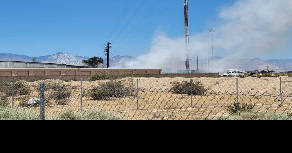 Power pole fire spreads to nearby storage facility News