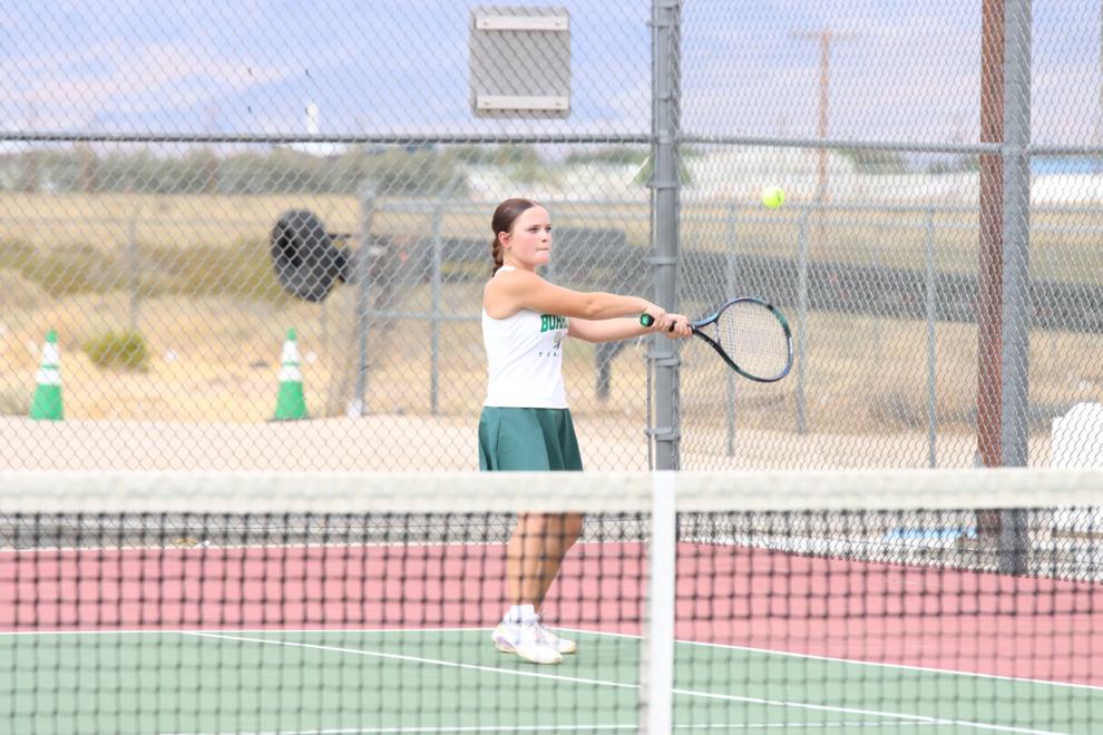 Burroughs tennis earns dominate win over rival Barstow