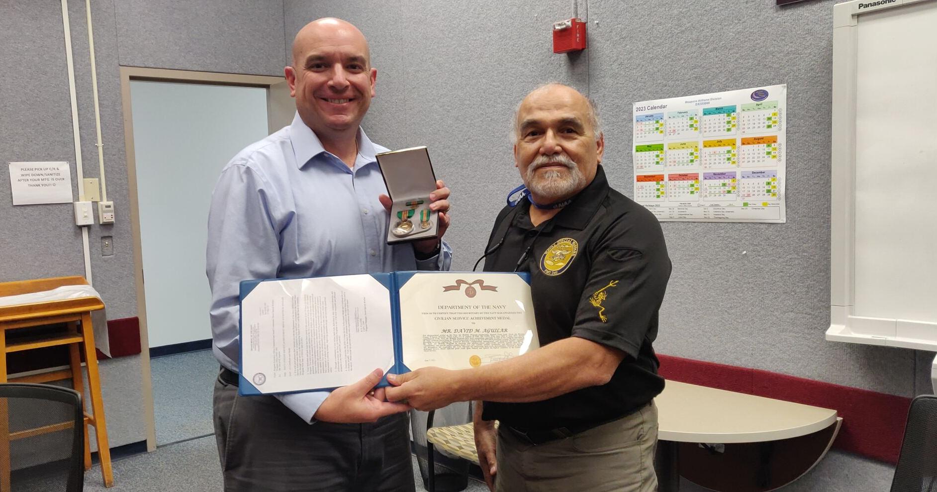 Aguilar receives Civilian Service Achievement Medal - Vimarsana News