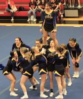 JHS cheerleaders at D9 championships today