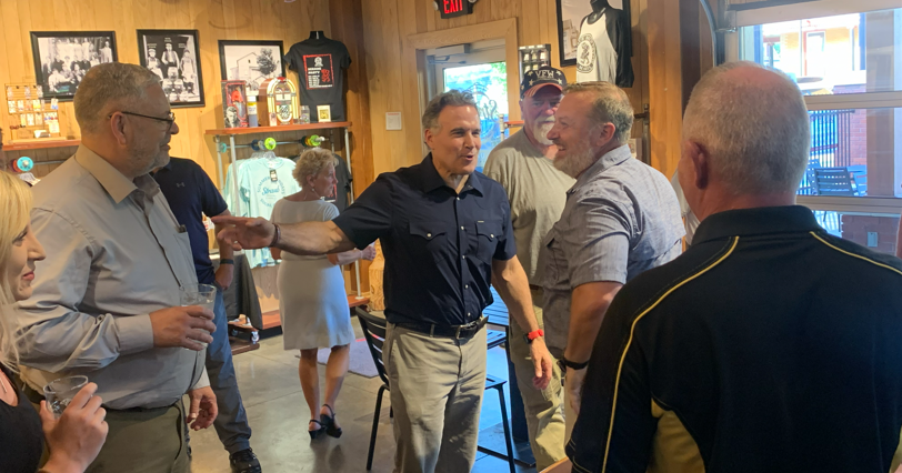 Sen. Dave McCormick visits Straub Brewery