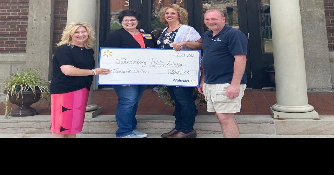 St. Marys and Bradford Walmarts support the Johnsonburg Library and
