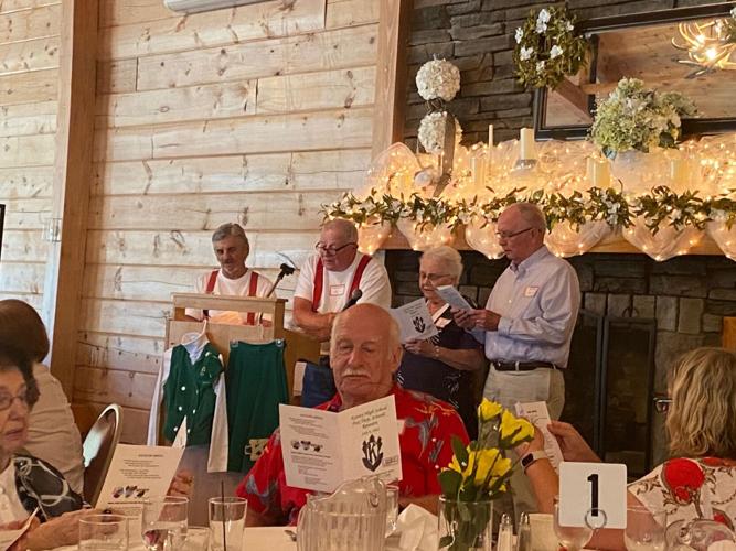 The "Troubadours" made up of Roger Bimel, Merv Kemmer, Wil Shirey, and Mary Ellen Swanson Badeau provided musical entertainment for the evening