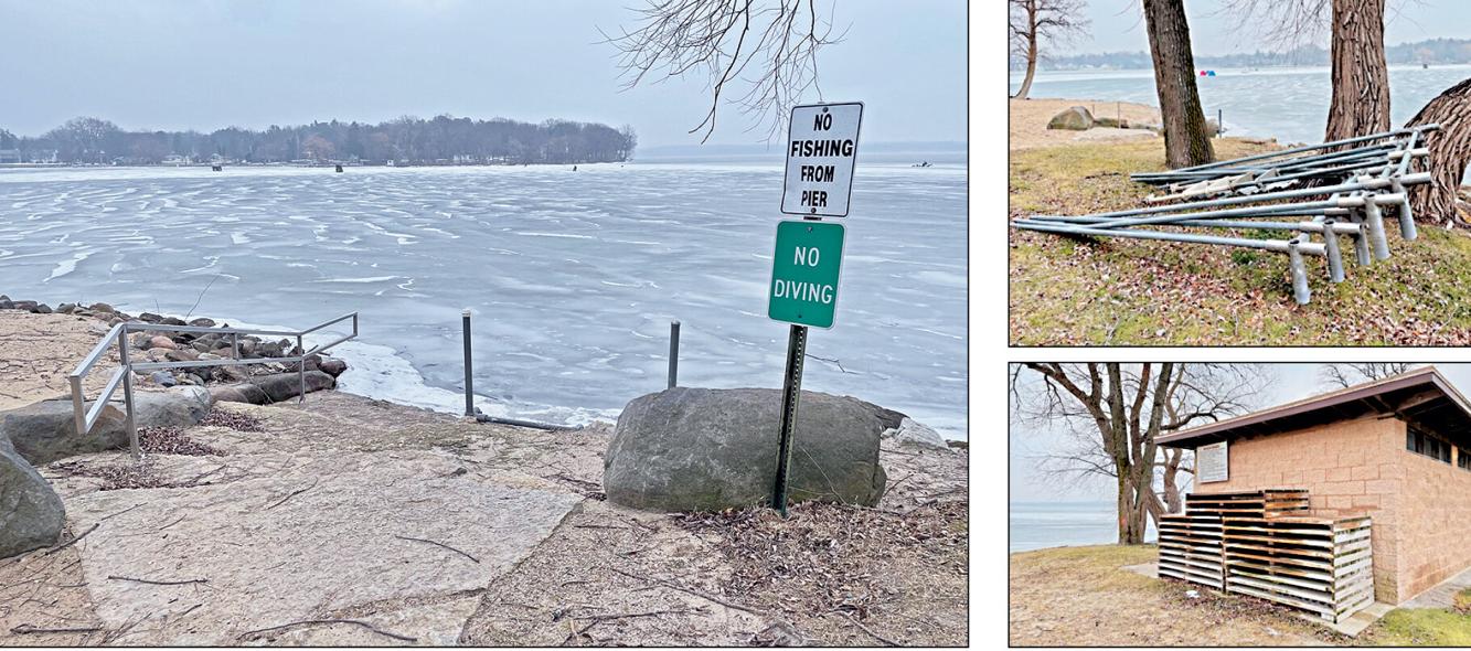 New pier at Hattie Sherwood, Illinois College street reconstruction