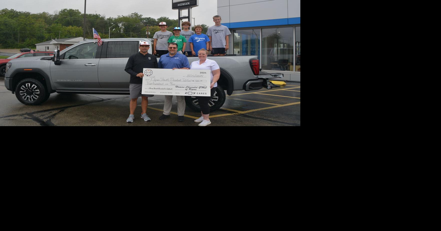 Homan donates to Ripon Youth Baseball & Softball | News | riponpress.com
