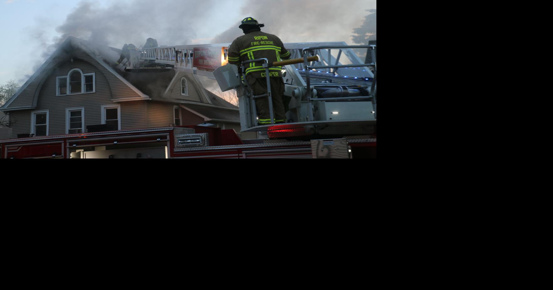 Photos Ripon firefighters battle house fire on 200 block of Eureka