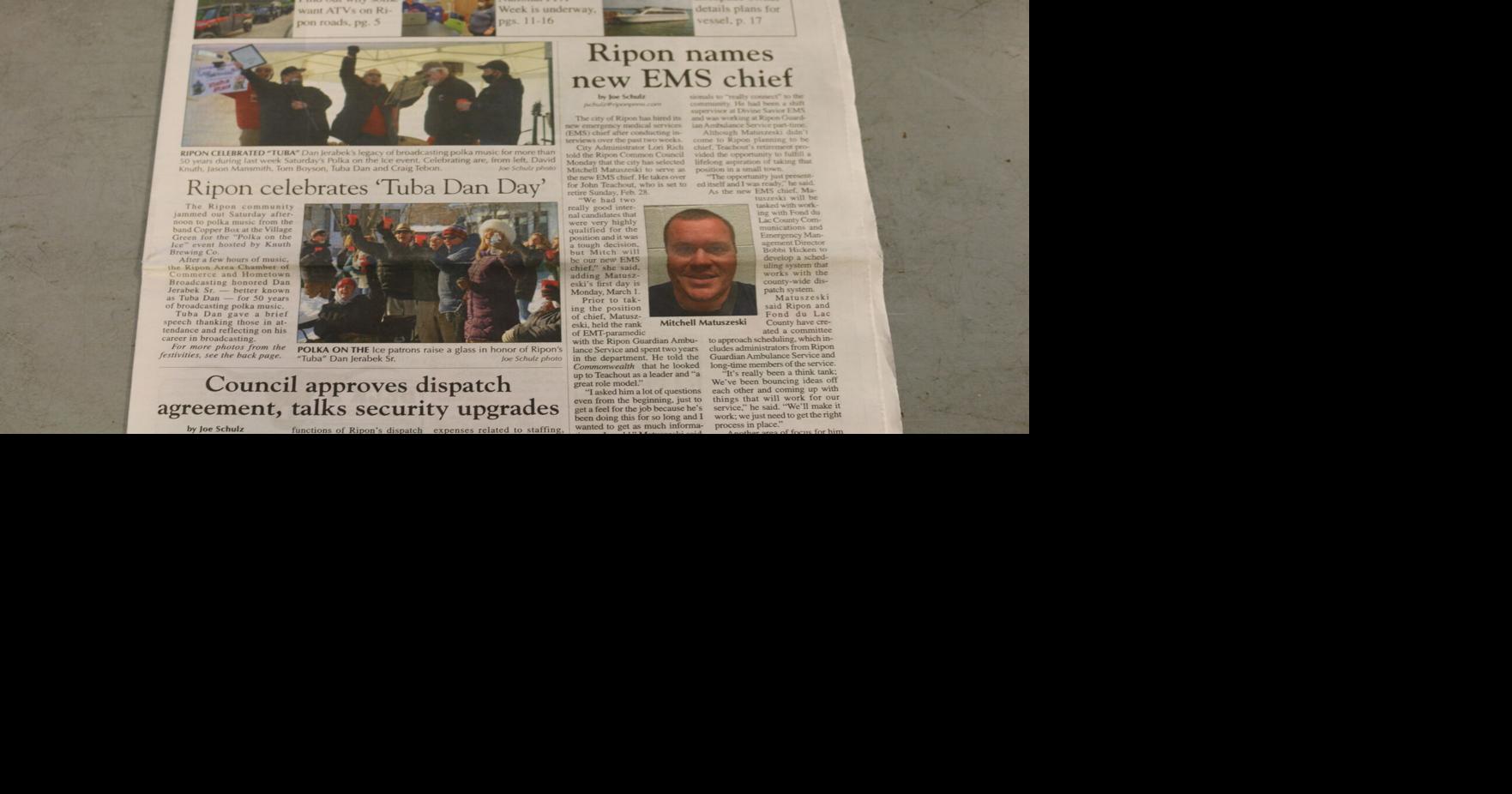 Week in Review Top10 stories from the Feb. 25 Ripon Commonwealth