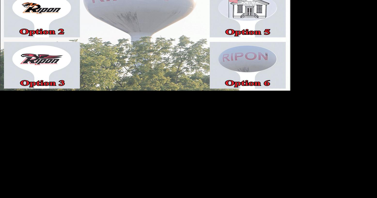 What should the city of Ripon paint on the industrial park water tower