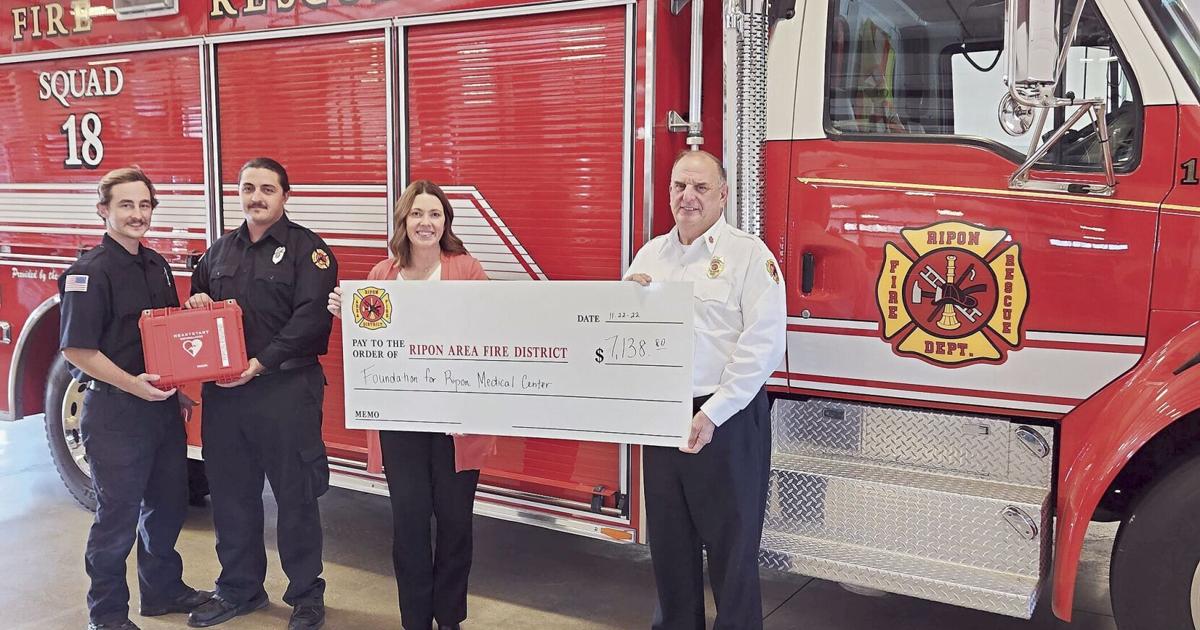 Ripon Rdf A lifesaving donation: Foundation for Ripon Medical Center donates $7K ...