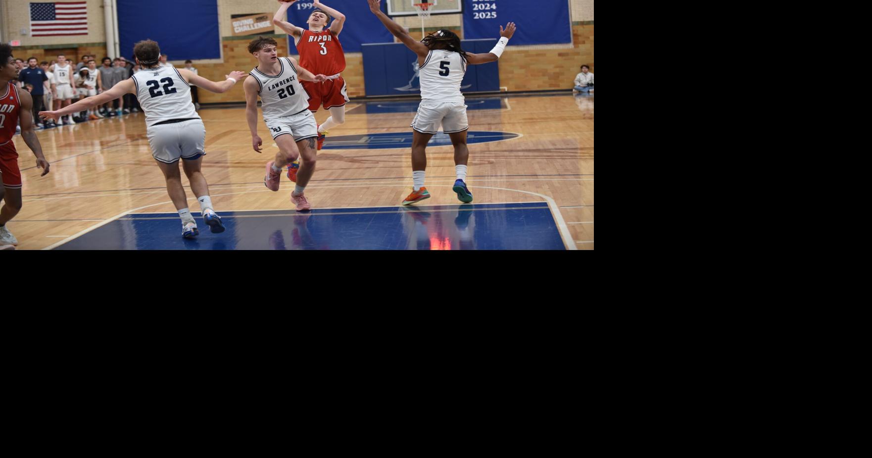 Ripon’s streak against Lawrence ends with 75-71 road loss
