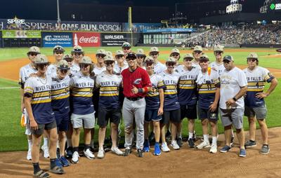 Alex Call and River Falls American Legion Post 121 baseball team