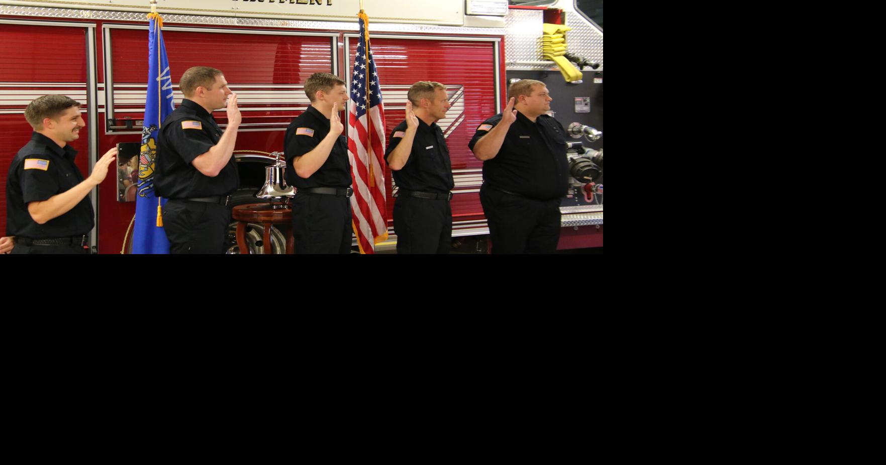 RFFD swears in five new firefighters at badging ceremony | Local News ...