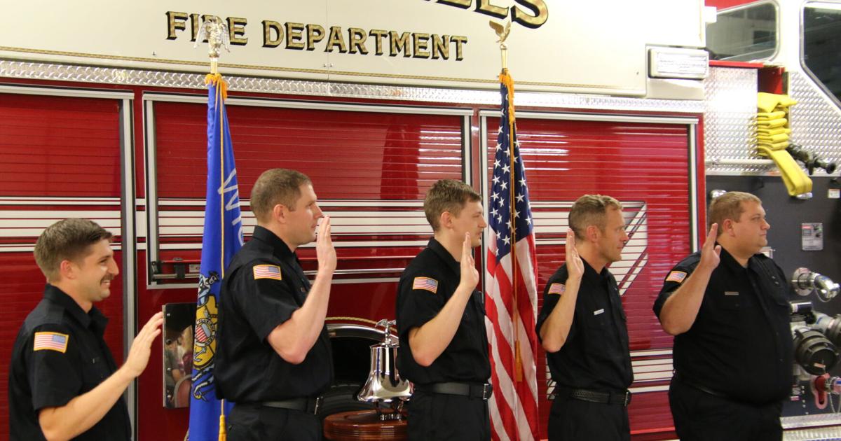 RFFD swears in five new firefighters at badging ceremony | Local News ...
