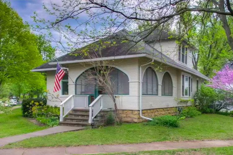 Historic house on corner lot for sale in River Falls, Wisconsin