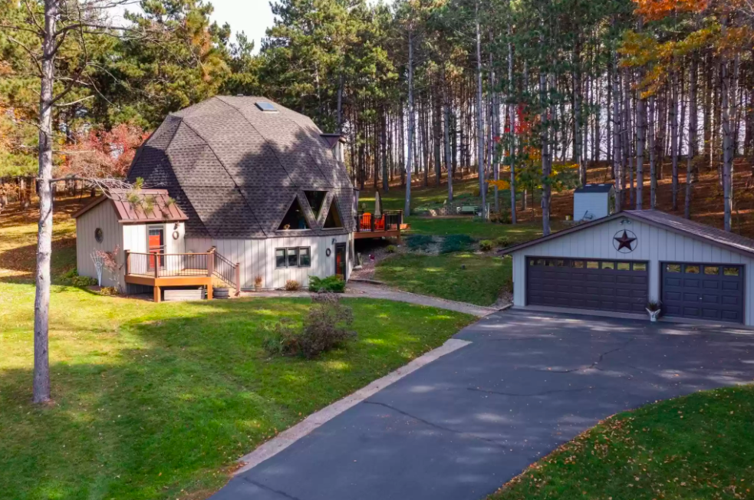 Geodesic polyhedron house, Hudson, Wis. for sale