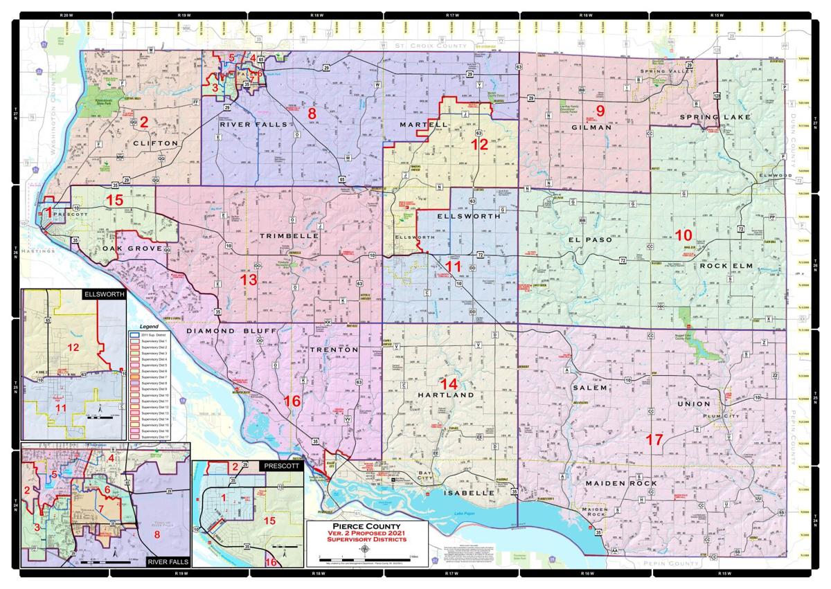 Property Lines Pierce County Board Of Supervisors Approves Final Redistricting Map Including Shifts In  River Falls, Ellsworth, Prescott | Government | Riverfallsjournal.com